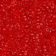 Miyuki Delica Perlen 11/0 - Transparent red DB-704